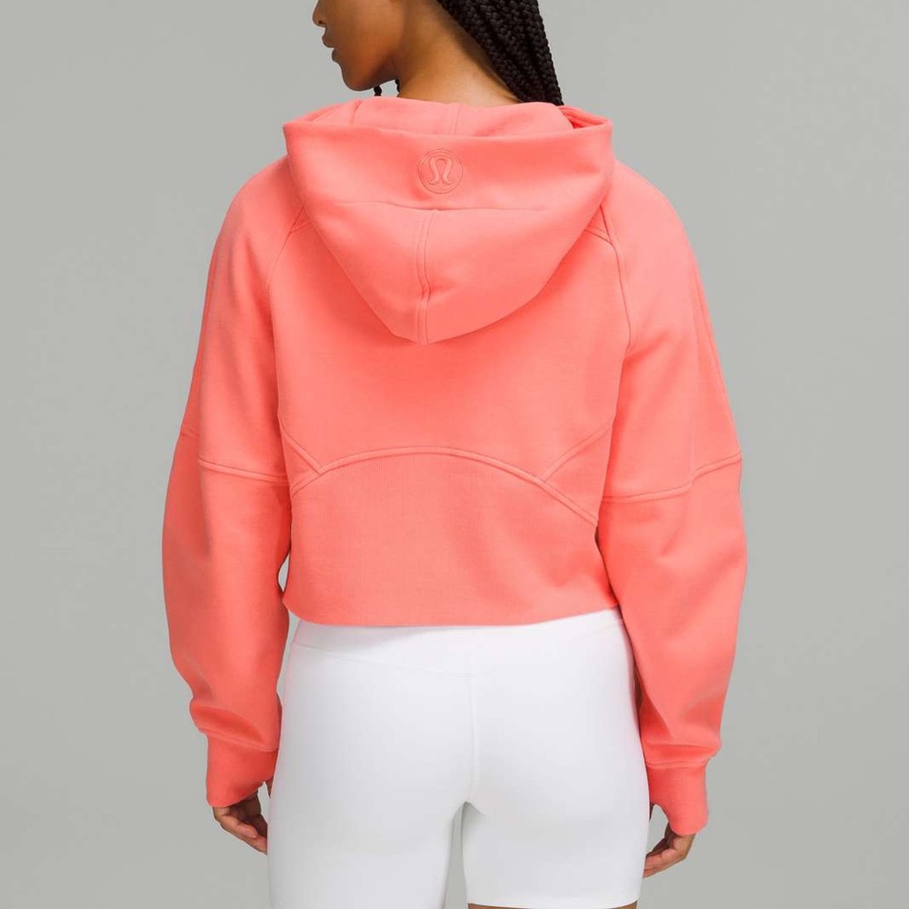 Raspberry Cream Oversized Scuba Half Zip Hoodie